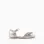 Glitter Ballerina Flats with Bow for Baby Girls, Silver