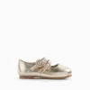 Mary Jane Shoes with Buckles and Sparkles for Baby Girls, Gold