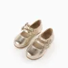 Mary Jane Shoes with Buckles and Sparkles for Baby Girls, Gold