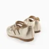 Mary Jane Shoes with Buckles and Sparkles for Baby Girls, Gold