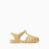 Flexible Rubber Sandals for Baby 'Jellyfish', Yellow
