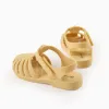 Flexible Rubber Sandals for Baby 'Jellyfish', Yellow