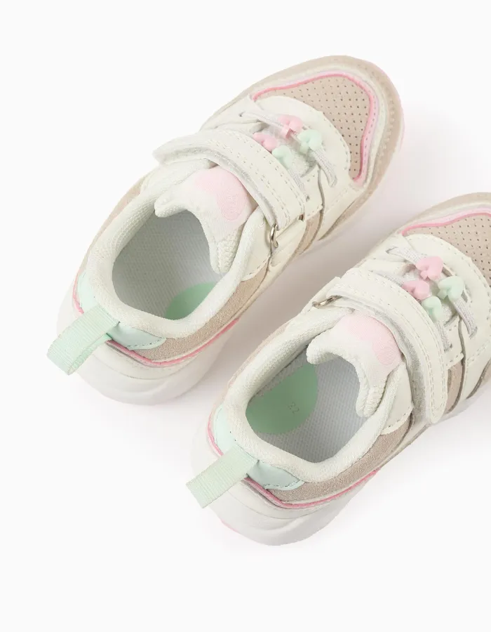 Trainers with Hearts for Baby Girls 'ZY Superlight Runner', Beige