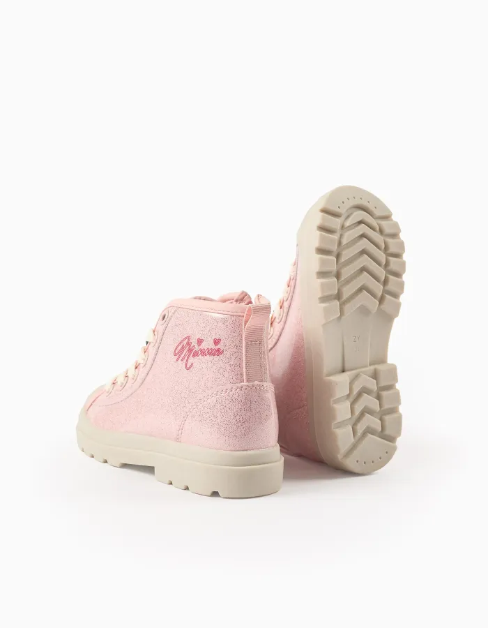 Boots with Glitter for Baby Girls 'Minnie', Pink/Beige