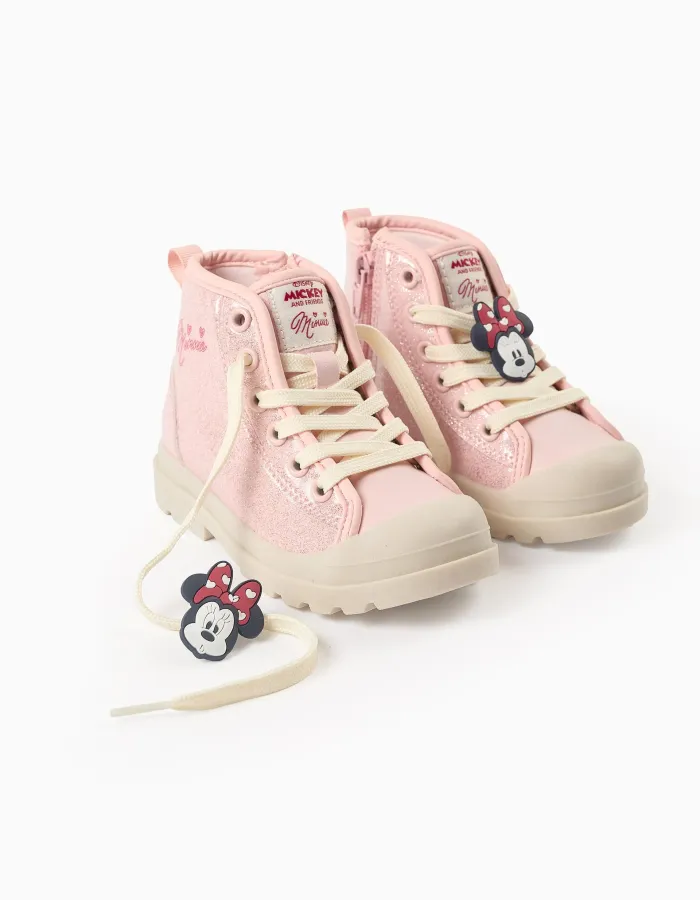 Boots with Glitter for Baby Girls 'Minnie', Pink/Beige