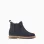 Suede Chelsea boots with scalloped effect for baby girls, dark blue