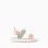 Superlight sandals with touch-fastening straps for baby girls, multicolour