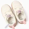 Trainers with Stitch print and touch-fasteners for baby girls, light beige