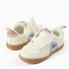 Trainers with Stitch print and touch-fasteners for baby girls, light beige