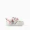Light-up trainers with Minnie print for baby girls, light beige
