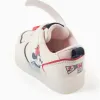 Light-up trainers with Minnie print for baby girls, light beige