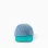 Denim and Twill Cap for Babies and Boys, Green/Blue