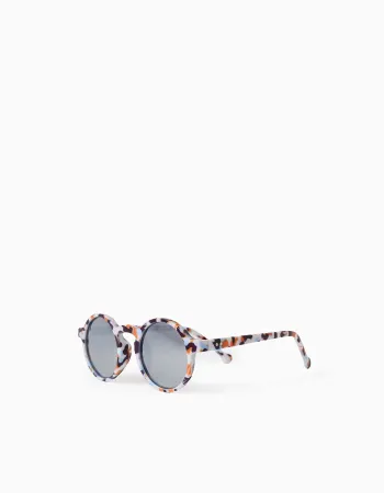 Round UV Level 3 Sunglasses for Children 5-10Y, Multicolour