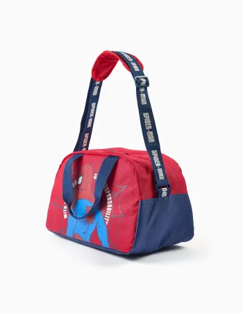 Sports bag with Spider-Man print for boys, red/blue