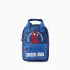 Backpack with Spider-Man prints for boys, dark blue