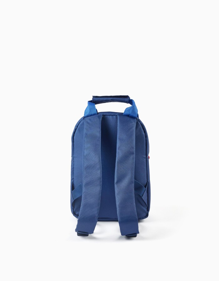 Backpack with Spider-Man prints for boys, dark blue