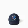 Cotton twill cap with Sonic print for boys, dark blue