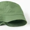 Twill bucket hat for babies and boys, green