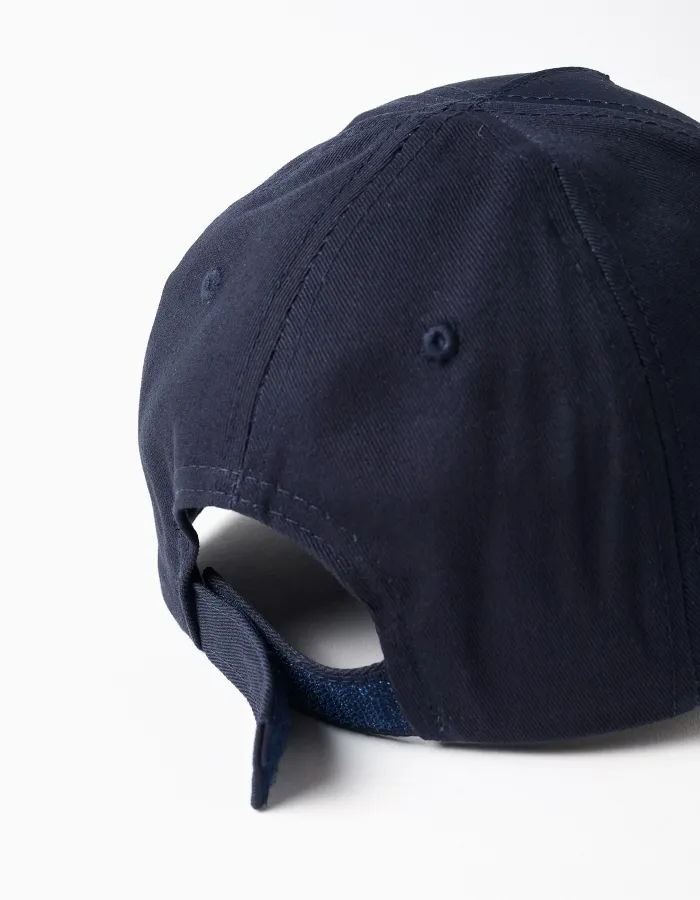 Twill cap with Pikachu print for babies and boys, dark blue