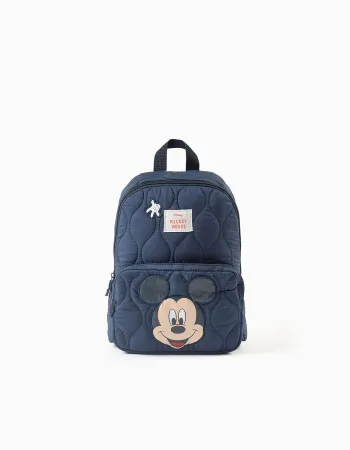 Mickey Mouse padded backpack for babies and boys, dark blue