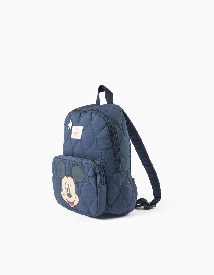 Mickey Mouse padded backpack for babies and boys, dark blue