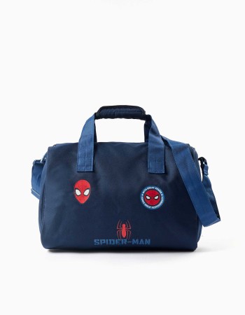 Sports bag with Spider-Man prints for boys, dark blue