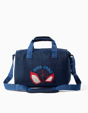 Sports bag with Spider-Man prints for boys, dark blue