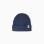 Zy Navy Blue Ribbed Knit Beanie Hat