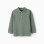 Long Sleeve Cotton Polo-shirt for Boys, Green