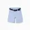 Twill midi shorts with belt for boys, light blue