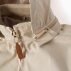 Jacket with lining and removable hood for boys, light beige