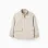 Jacket with lining and removable hood for boys, light beige