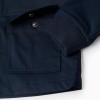 Jacket with lining and removable hood for boys, dark blue