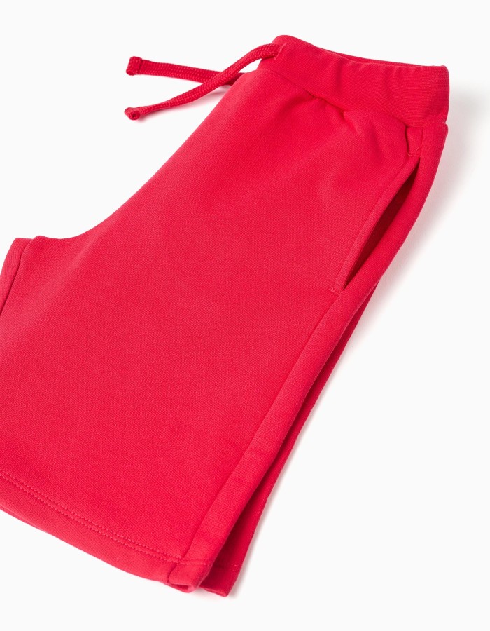 SM SET TSHIRT SHORTS, RED