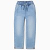 Slim fit jeans with drawstring for boys, light blue