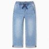Slim fit jeans with drawstring for boys, light blue
