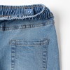 Slim fit jeans with drawstring for boys, light blue