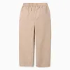 Baggy pull-up trousers in cotton B&S for boys, beige
