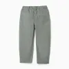 Baggy pull-up trousers in cotton B&S for boys, dark green