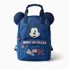 Backpack with Mickey prints and 3D ears for baby boys, dark blue