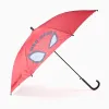 Automatic umbrella with Spider-Man print for boys, red