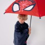 Automatic umbrella with Spider-Man print for boys, red