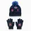 Spider man beanie gloves, dark blue