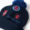 Spider man beanie gloves, dark blue