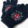 Spider man beanie gloves, dark blue