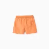 Short Swim Shorts for Boys 'Fast Dry', Orange