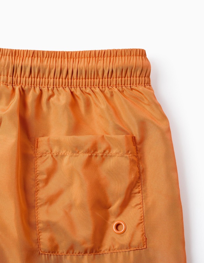 Short Swim Shorts for Boys 'Fast Dry', Orange