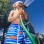 Swim Shorts for Boys 'You&Me x Graça Paz', Blue/White/Coral