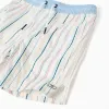 Swim shorts with ethnic stripes and drawstring B&S for boys, multicolour