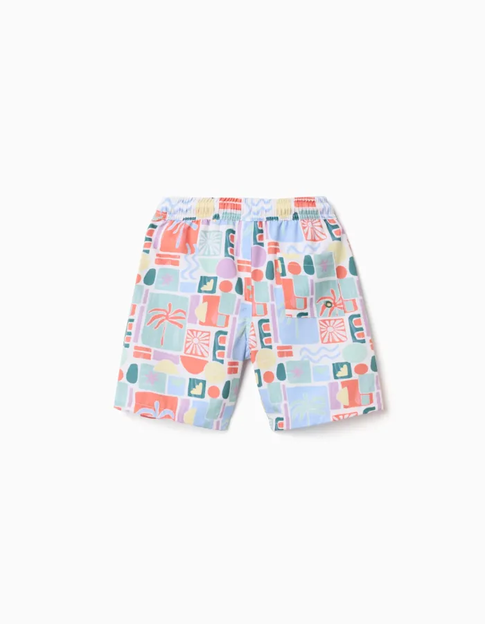 SWIM SHORTS PES, DARK ORANGE